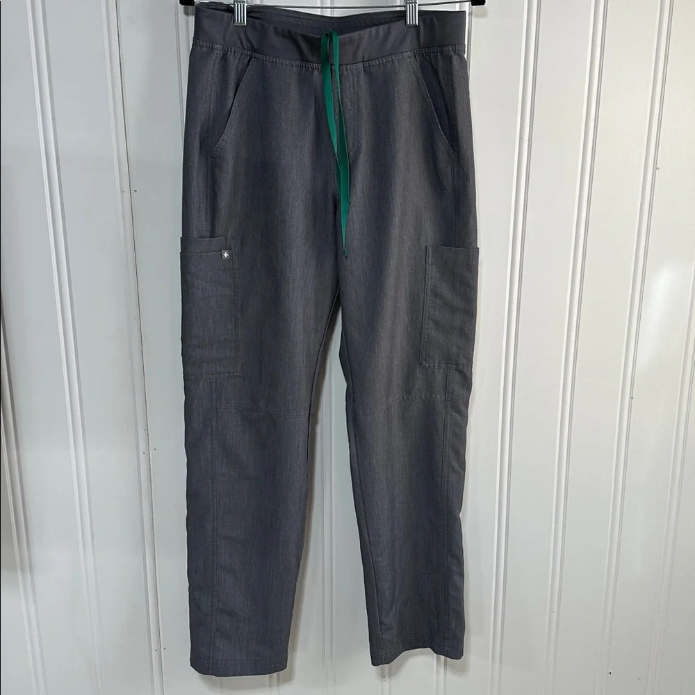 Figs Axim Cargo Men’s Heathered Gray Scrub Pants Size M Medium